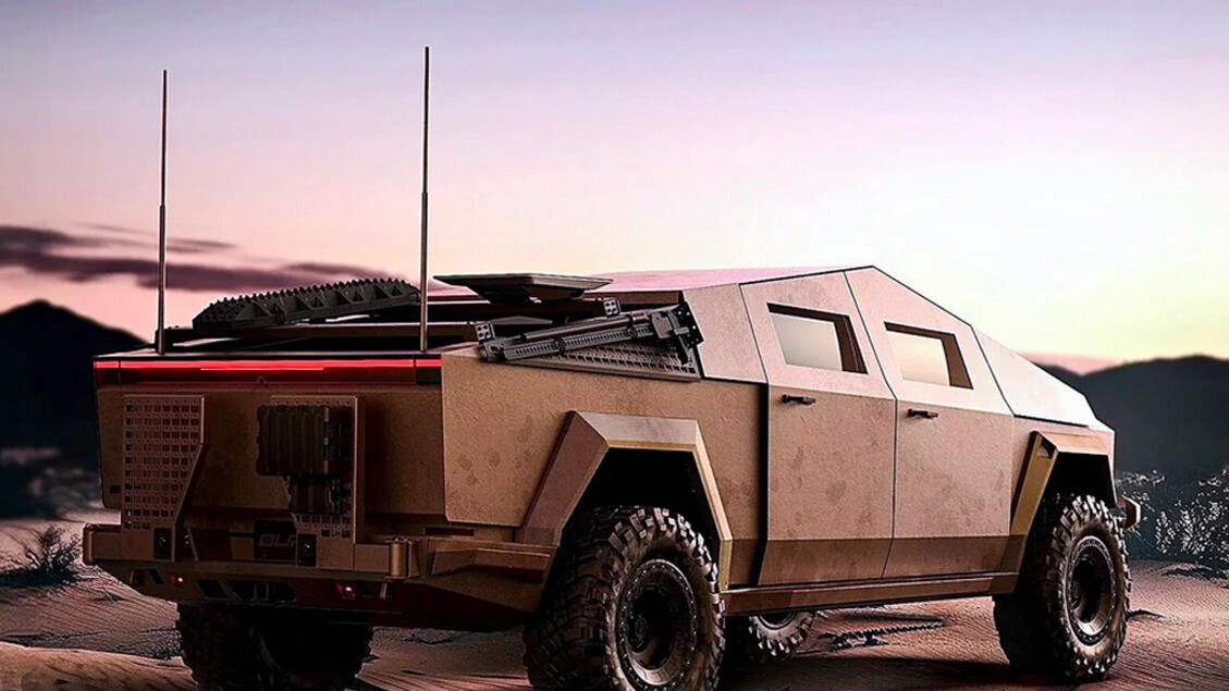 Tesla Cybertruck versione militare Unplugged Performance