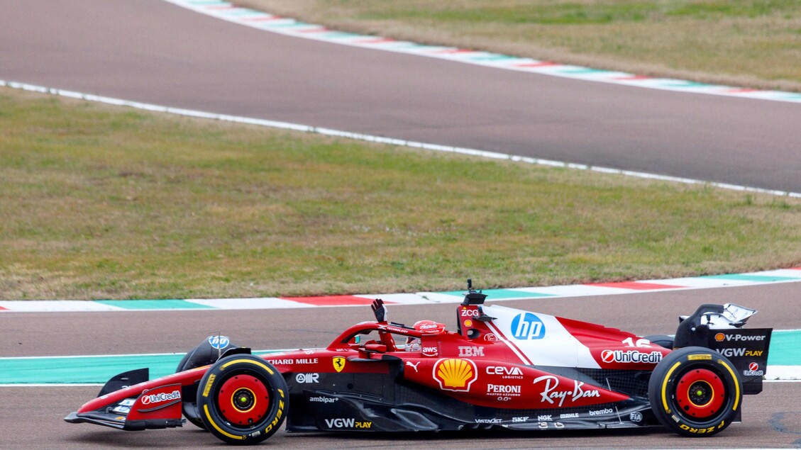 F1: la nuova SF25 in pista a Fiorano, primi giri con Leclerc