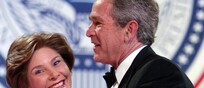 George W. Bush e sua moglie Laura