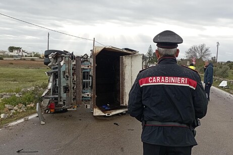 Incidente stradale nel Leccese