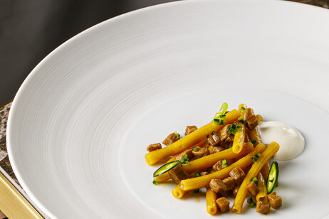 Maccheroncini al ragù eritreo - chef Heros De Agostinis @ Ineo