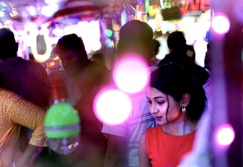 Preparations for Diwali, the festival of lights, in Kolkata