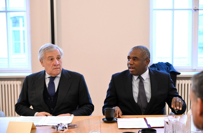 Italian Foreign Minister Tajani meets with British Foreign Secretary Lammy in Munich