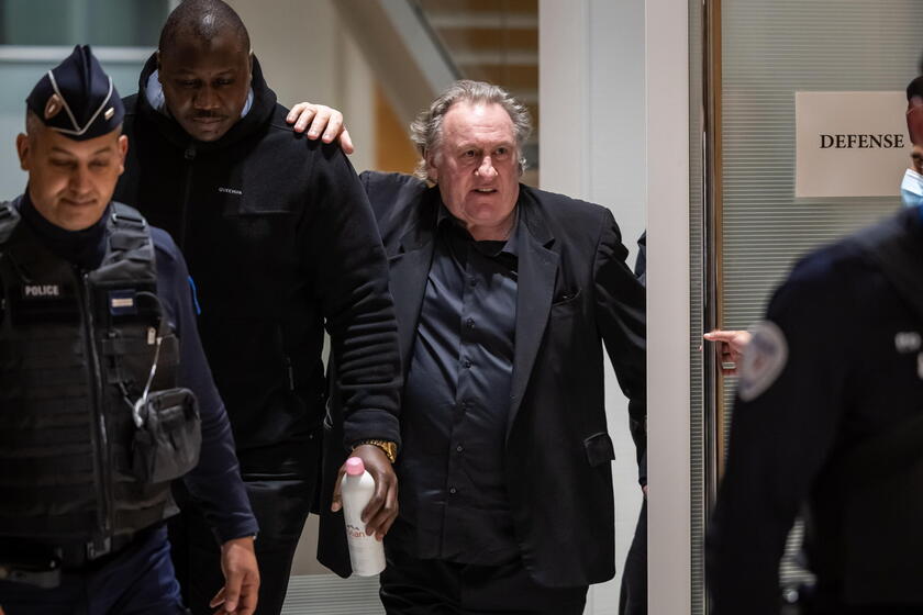 French actor Gerard Depardieu attends trial on sexual assault charges
