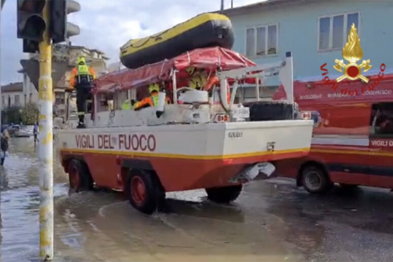 Un 'immagine dell 'alluvione del 2023 in Toscana - RIPRODUZIONE RISERVATA