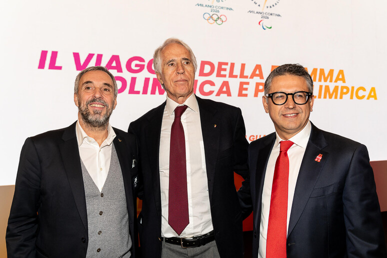 Milano-Cortina: tra un anno sarà accesa la fiamma olimpica - RIPRODUZIONE RISERVATA